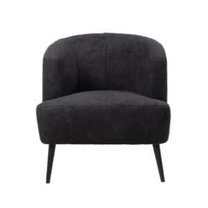 Fauteuil Nora zwart bouclé