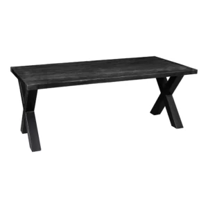 Eetkamertafel Elyse zwart mangohout