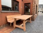 Douglas tafel Nena met A poten en dwarsbalk