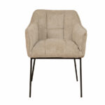 Stoel Jens taupe polyester