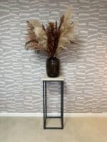 Steigerhouten zuil/pilaar Jadon met stalen frame