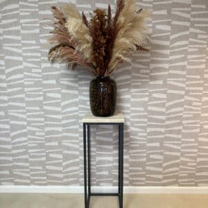 Steigerhouten zuil/pilaar Jadon met stalen frame