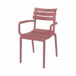 Tuinstoel Tivoli kunststof oud roze