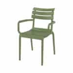 Tuinstoel Tivoli kunststof olijfgroen