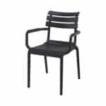 Tuinstoel Tivoli kunststof zwart