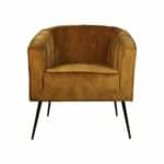 Fauteuil Chester goud polyester