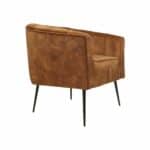 Fauteuil Chester bruin polyester