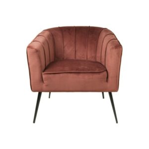 Fauteuil Chester champagne velours