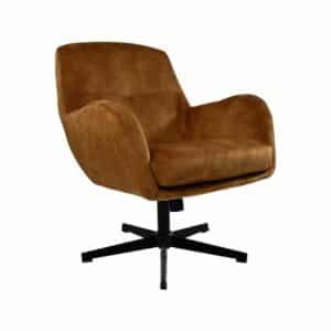 Fauteuil Cleveland goud/zwart polyester