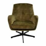 Fauteuil Cleveland groen/zwart polyester