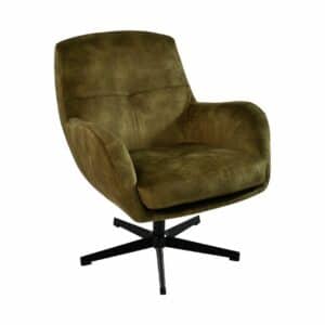 Fauteuil Cleveland groen/zwart polyester