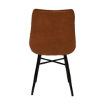 Eetkamerstoel Denver tangarine polyester | set van 2