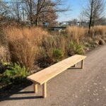 Douglas bankje met rechte poten Lee