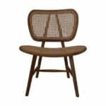 Eetkamerstoel Lugano naturel teak/rotan