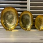 Egg waxinelichthouder zwart