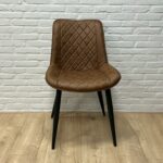 Eetkamerstoel Caner microvezel cognac