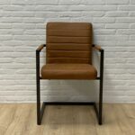 Eetkamerstoel Rais microvezel cognac