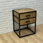 Nachtkastje Jerre mangohout met 2 laden
