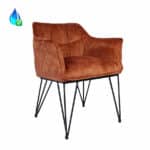 Stoel Jayron koper velvet