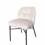 Stoel Jossie velvet beige