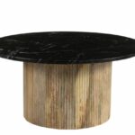 Marmeren salontafel Nova zwart 70 cm