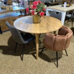 Ronde mango tafel met ronde poten Mick