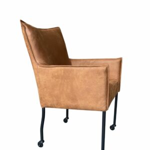 Stoel Valerie microvezel cognac