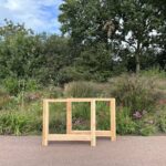 Douglashouten H poot smal tafel