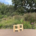 Douglashouten H poten smal bankje