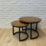 Mangohouten salontafel set van 2 Tara