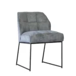 Scandinavische eetkamerstoel Jelle in de kleur antraciet