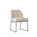 Scandinavische eetkamerstoel Jelle in de kleur Taupe