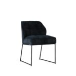 Scandinavische eetkamerstoel Jelle in de kleur zwart