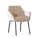 Eetkamerstoel Sten beige gerecycled polyester