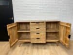 Mangohouten dressoir retro met deuren en lades Goof