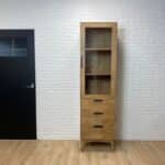 Mangohouten kast Rien met lades en deur