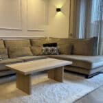 Eikenhouten rechthoekige salontafel Pearl