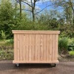 Douglashouten bloembak Elon met latten en verstekrand