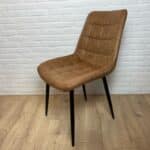 Stoel Nora cognac microvezel
