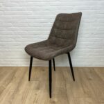 Stoel Nora grijs microvezel