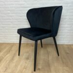 eetkamerstoel oslo zwart velvet