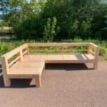 Douglashouten balken loungebank Daphne