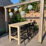 Steigerhouten bar/statafel Alwin