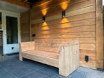 Douglashouten tuinbank Rianne met schuine armleuningen