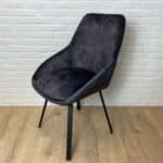 Eetkamerstoel Vive velvet antraciet