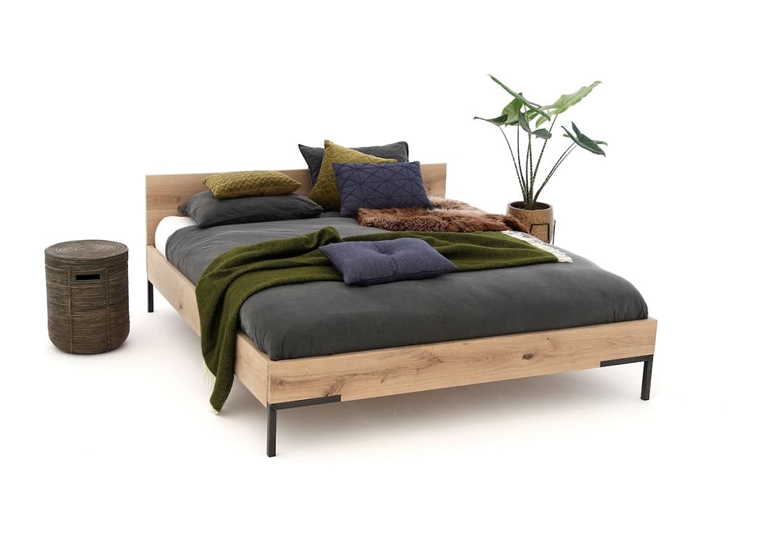 Steigerhouttrend Eikenhouten bed Pomme