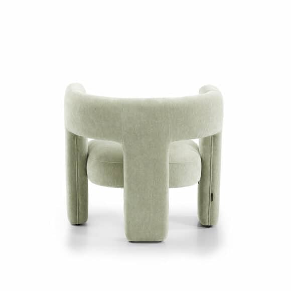 Fauteuil Bibi chenille mintgroen