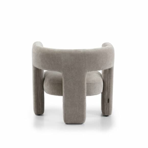 Fauteuil Bibi chenille taupe