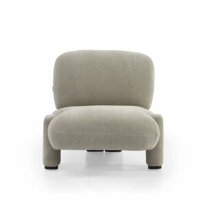 Fauteuil Louise chenille taupe