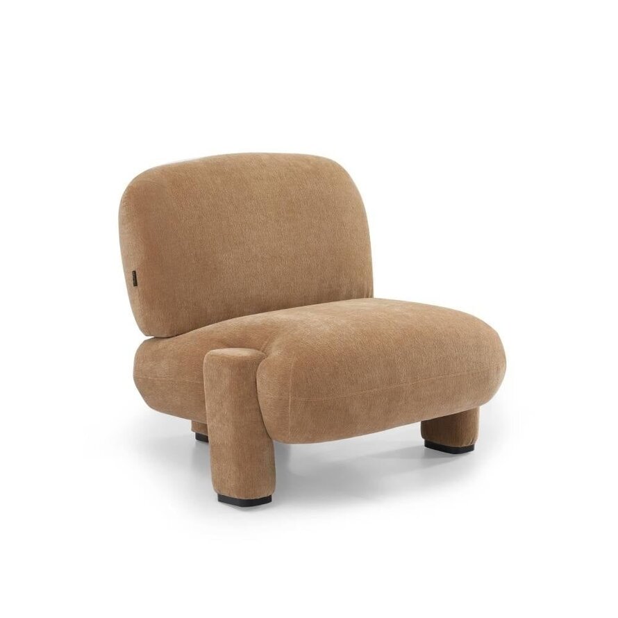 Steigerhouttrend Fauteuil Louise chenille terracotta